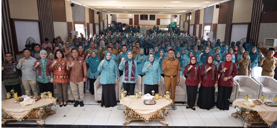 Monitoring dan Evaluasi  pelaksanaan 10 Program Pokok PKK di Kota Prabumulih
