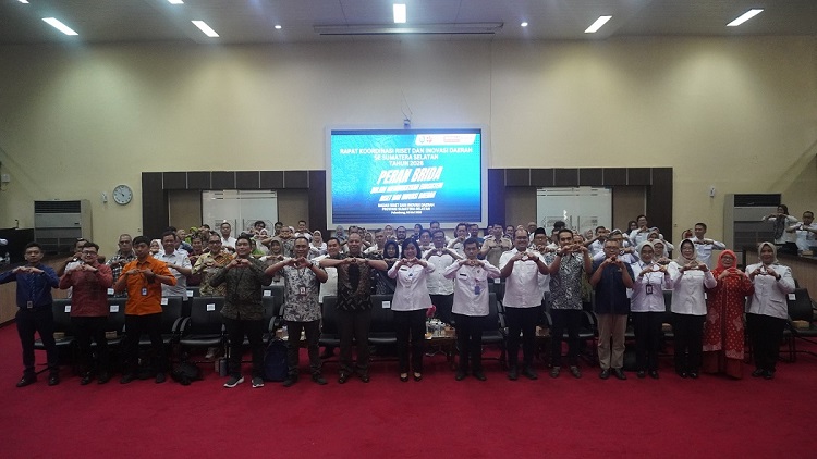 Badan Riset dan Inovasi Daerah Provinsi Sumatera Selatan Gelar Rakorda Kelitbangan se-Sumsel Tahun 2026